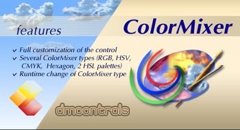 DMControls.ColorMixer .NET control Screenshot